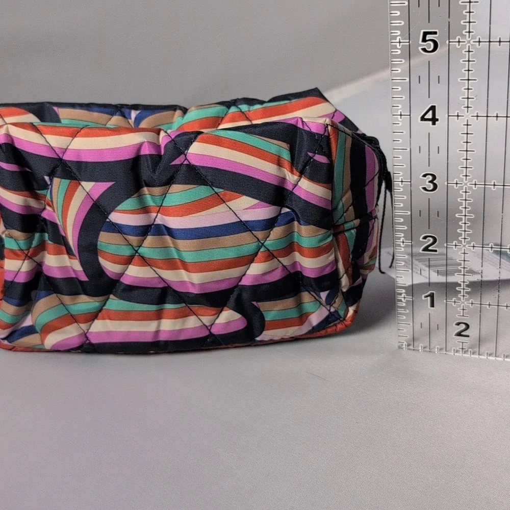 Vera Bradley Outlet Ultralight Essential Small Cosmetic Bag in Retro Ribbons